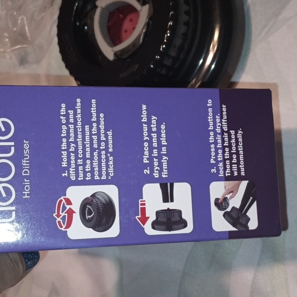 Hair Diffuser - Black& Red - Picture 6 of 7